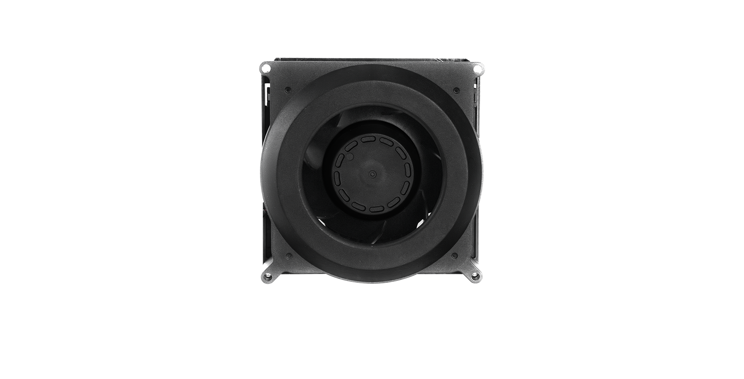 A cooling fan that dissipates heat from the induction generator of compact flat series.