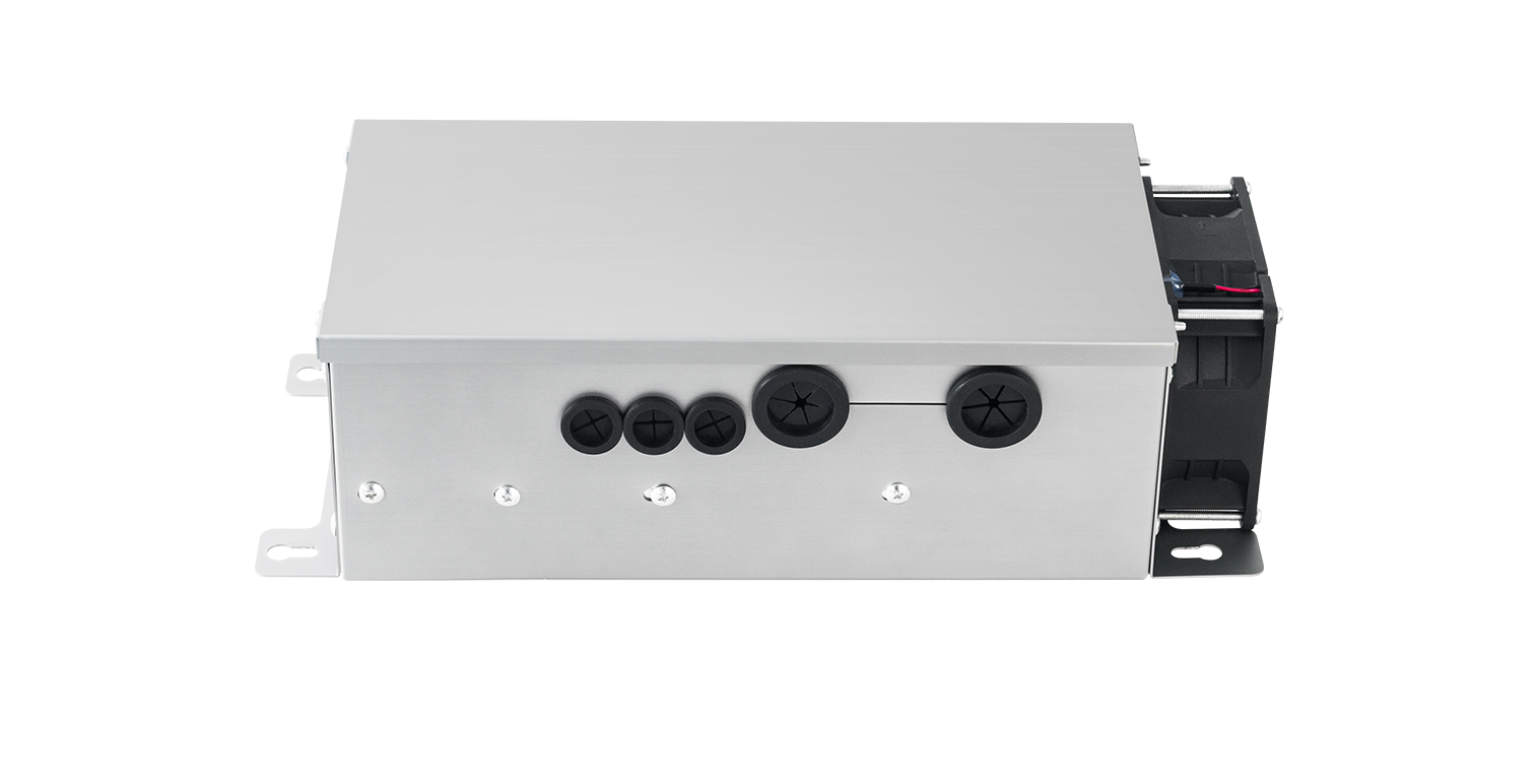 Front view of the compact max series induction generator.